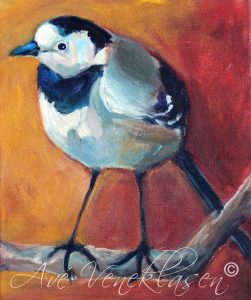 Ave_Veneklasen_Birds_PiedWagtail_OilPainting