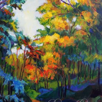 The Orange Path into the Yellow Trees