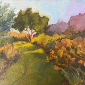 The Uphill Path in Autumn