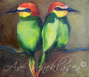 Ave_Veneklasen_Birds_Twins_OilPainting