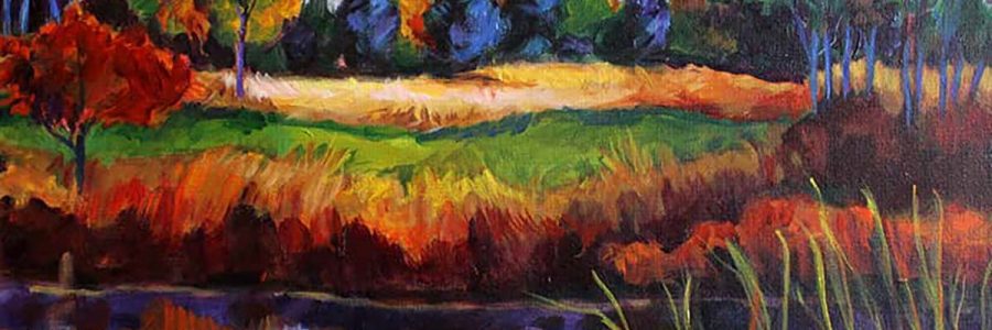 banner Ave Madiol Veneklasen Landscapes Reflection 20×16 Plein Air Acrylic